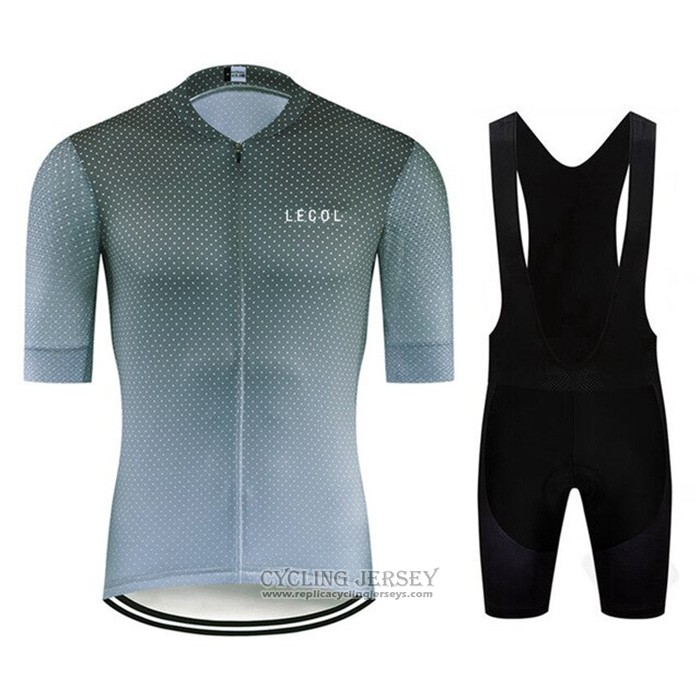 2020 Cycling Jersey Le Col Dark Green Short Sleeve And Bib Short